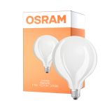 Osram Retrofit LED E27 Globe Filamento Ghiaccio 11W 1521lm - 827 Bianco Molto Caldo | Sostitutiva 100W