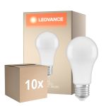 Confezione Multipack 10x Ledvance Classic LED E27 Pera Ghiaccio 13W 1521lm - 840 Bianco Freddo | Sostitua 100W
